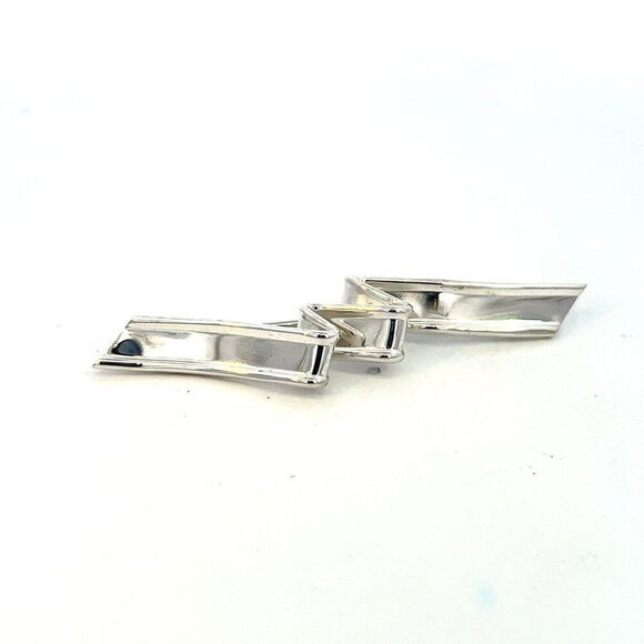 Tiffany & Co Estate Wave Brooch Sterling Silver TIF706 - Picture 4 of 12